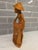 Art Deco Mid-Century Balinese Art Deco Seated Fisherman With Cast Net Sculpture For Sale - Image 3 of 12