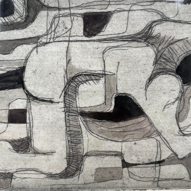 Modernist Etching, Artist Proof, C. 1962 Chairish