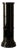 RL 10 Cylindrical Pedestal in Licorice Glossy Varnished Aluminum by Caspal For Sale