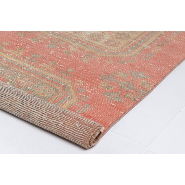 Faded Antique Medallion Runner For Sale - Image 9 of 10