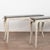 White Pair, 20th Century Narrow White Swedish Marble-Top Console Tables For Sale - Image 8 of 13