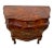 Italian Vintage Venetian Bombe Commode Small Chest of Drawers Burl Turtle Shell Walnut For Sale - Image 3 of 13