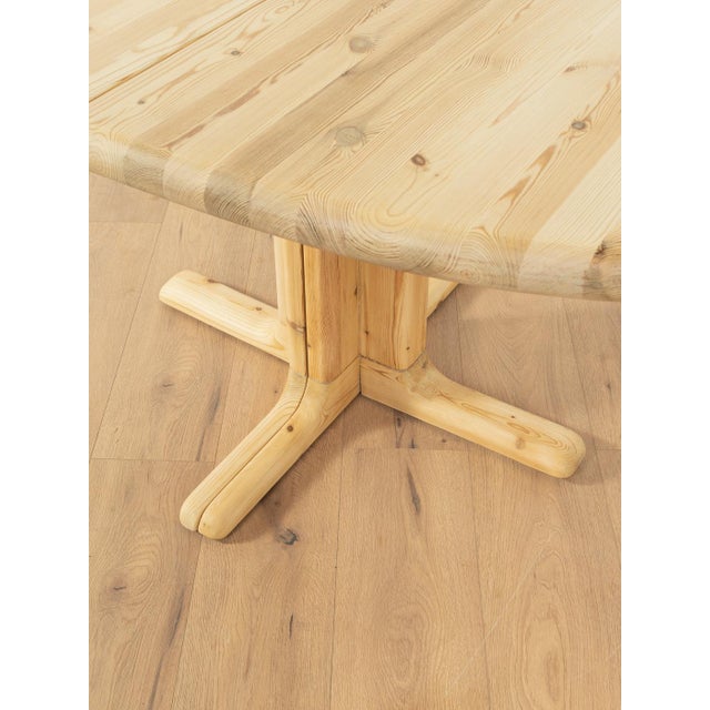 Tan Extendable Dining Table, 1980s For Sale - Image 8 of 9