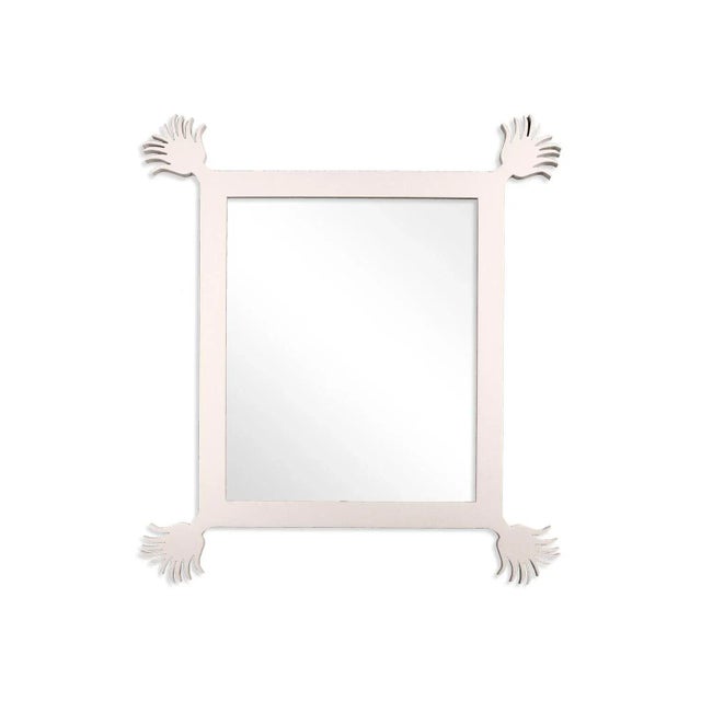 Contemporary Fleur Home Carnival Vieux Rectangle Mirror in Frosted Petal, 43x55 For Sale - Image 3 of 3