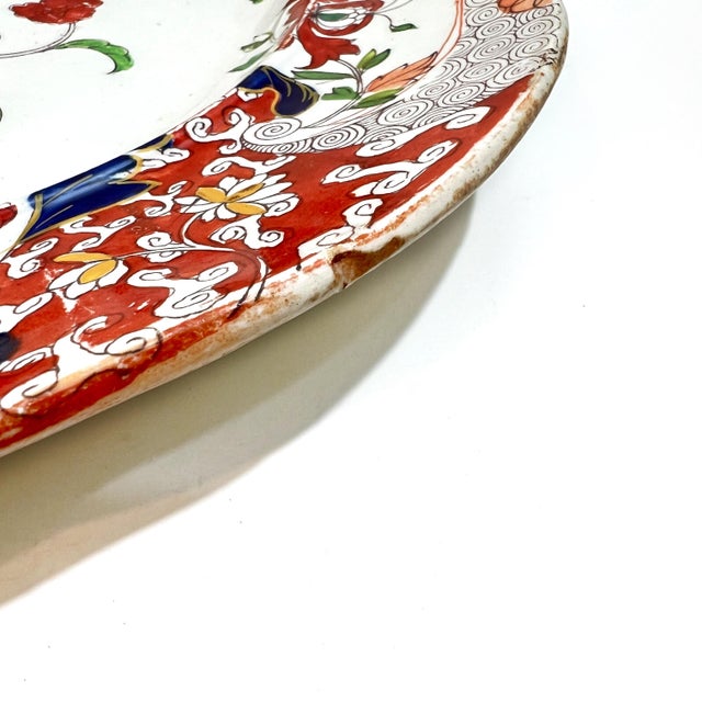 Antique Mason's Patent Ironstone "Tree Peony" Serving Platter, Circa 1820s For Sale - Image 12 of 15