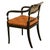 1960s Set Eight Federal Style Japanned & Gilded Dining Arm Chairs Kittinger Furniture For Sale - Image 13 of 17
