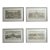 Set of 4 Italian Landscape Engraving Prints in Frames For Sale