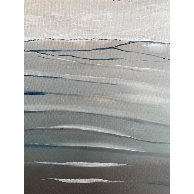 Contemporary "Reflecting" Contemporary Seascape Oil Painting by Jessica Fairley For Sale - Image 3 of 5