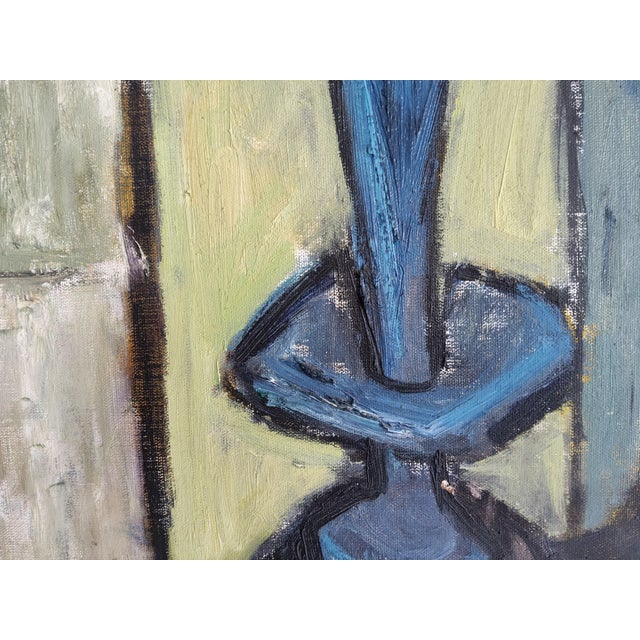 Mid-Century Modern Original Swedish Mid Century Interior Still Life Painting by Ulla Borgstrom 1951 For Sale - Image 3 of 17