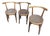 Early 20th Century Thonet Style Cafe Bistro Chairs - Set of 3 For Sale