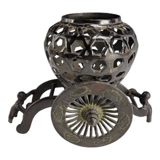 Vintage Japanese Cart Ikebana Planter For Sale