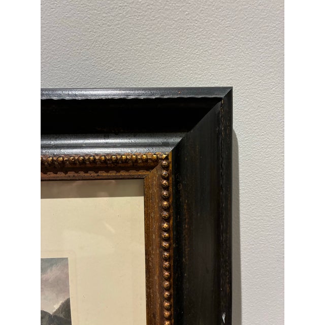 Vintage “A Lake in Cumberland” After J. C. Loutherbourg Framed English Landscape Print For Sale In Charlotte - Image 6 of 7