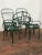 Early 20th Century Francois Carre Iron Sunburst Garden Chairs, Set of Four For Sale - Image 5 of 18