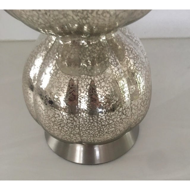 Silver New Mercury Glass Table Lamp For Sale - Image 8 of 9