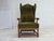 Vintage Danish Wingback Lounge Chair in Furniture Velour and Oak, 1960s For Sale - Image 12 of 18