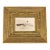 Contemporary Original Abstract Black Ink Painting Chunky Heavy Vintage Gold Frame For Sale