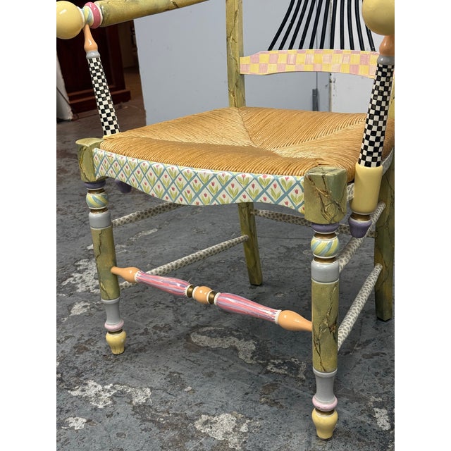 MacKenzie-Childs Flower Basket Armchairs, Pair For Sale - Image 12 of 12