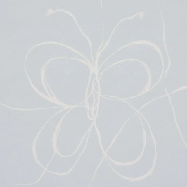 Contemporary Sample - Schumacher x Hera Ford Come Back As A Flower Wallpaper in Mineral For Sale - Image 3 of 3