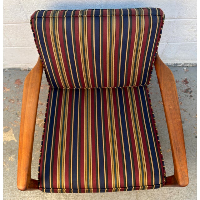 Mid-Century Modern Teak Scandinavian Armchair For Sale - Image 4 of 13