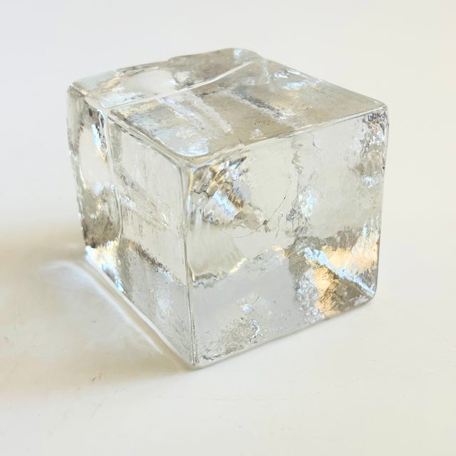 Glass Block Candle Holder For Sale - Image 10 of 10