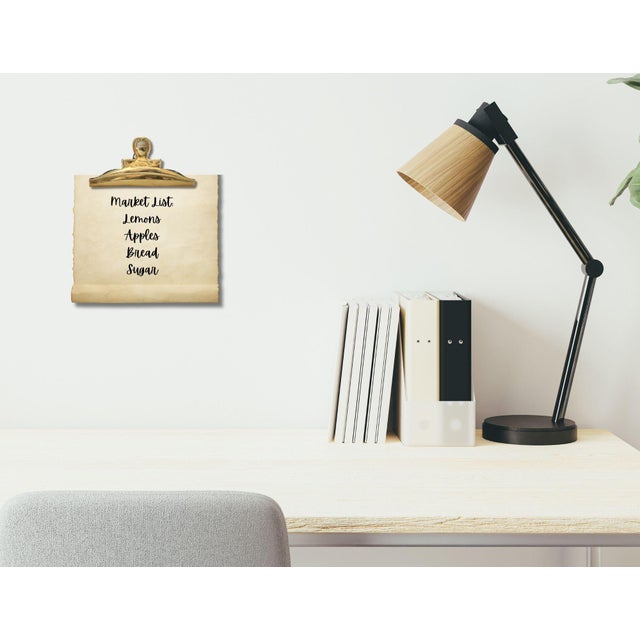 English Art Nouveau Antique Brass Paper Clip W/Acorn For Sale - Image 3 of 3