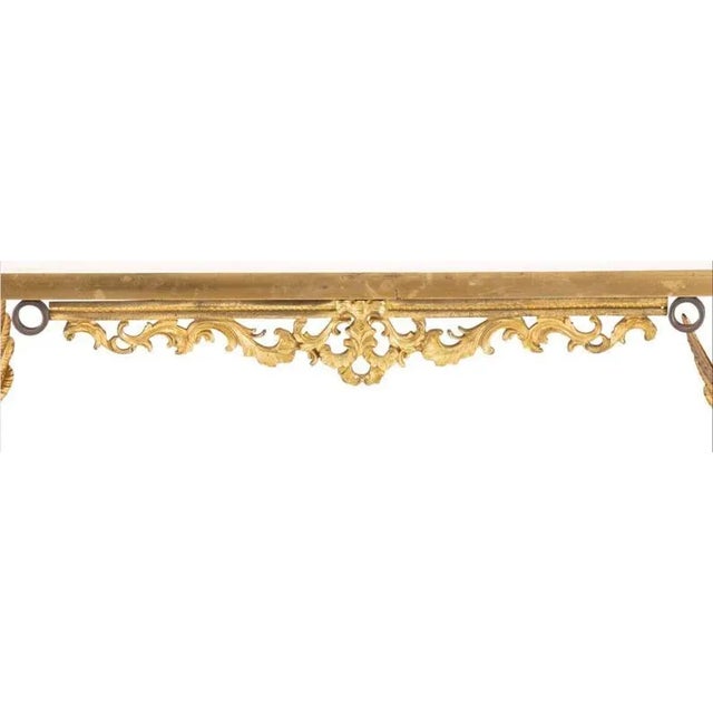 19th Century Continental Gilt Bronze & Malachite Eagle Console Table For Sale In Dallas - Image 6 of 9