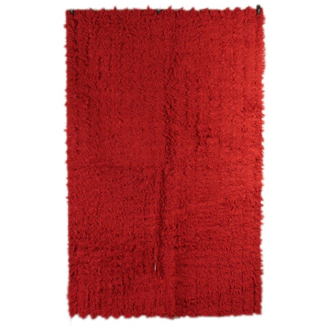 Vintage Monochrome Rug For Sale - Image 10 of 10