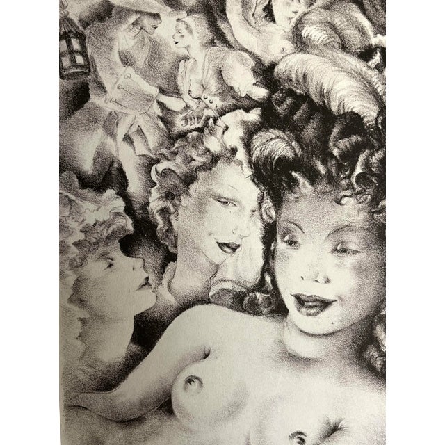 1937 Mariette Lydis Parisian Women Lithograph For Sale - Image 4 of 5