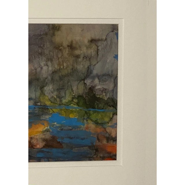 Vintage Abstract Watercolor, American Circa 1940 For Sale - Image 4 of 6