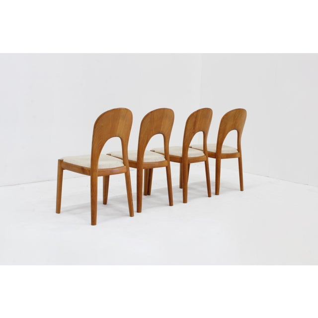 Vintage Danish Teak Dining Chairs by Niels Koefoed for Koefoeds Hornslet, 1960s, Set of 4 For Sale - Image 3 of 8