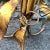 Mid Century Italian Gilt Tole Metal Flowers Floor Lamp Table For Sale In Buffalo - Image 6 of 7