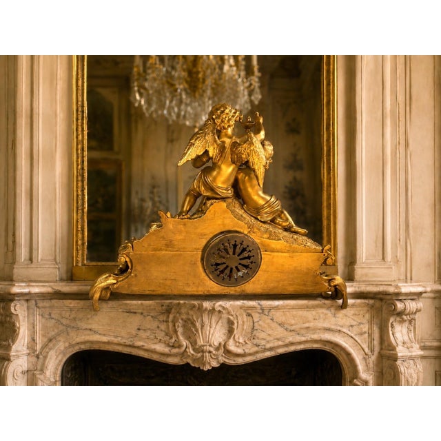 1860s Japy Frères Louis XVI Gilt Bronze Clock For Sale - Image 6 of 15