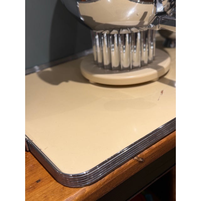 Chrome Vintage Art Deco Walter Von Nessen for Chase Coffee Service c.1938 = Set of 6 For Sale - Image 8 of 15