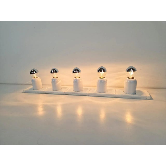 Vintage Space Age Domino Wall Lamp in White, by Targetti Sarkey, 1970s For Sale - Image 6 of 13