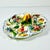 1960s Vintage Majolica Italian Nove Rose Boho Chic Oval Divided Serving Platter With Trompe L’Oeil Peaches Handle For Sale - Image 13 of 14