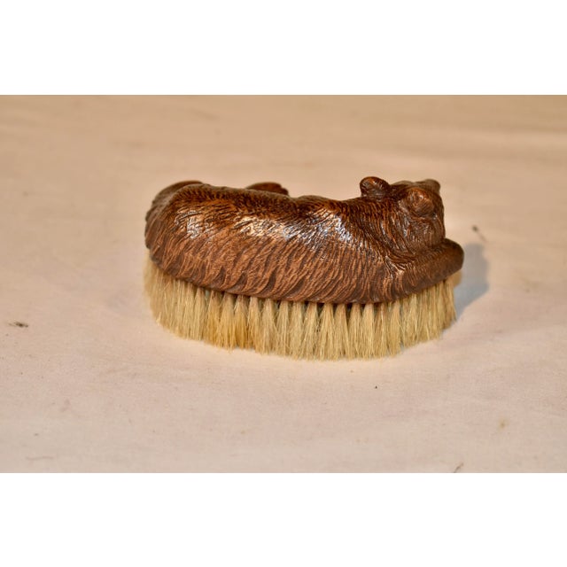 19th Century 19th Century Black Forest Bear Clothes Brush For Sale - Image 5 of 6