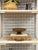 Vintage Arched Blonde Rattan Lattice Etagere Coastal Boho Hollywood Regency For Sale - Image 16 of 16