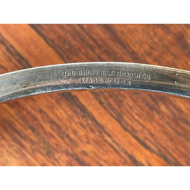 Sheffield Mid Century Sheffield Silver Company Half Circle Candleabra - Pair For Sale - Image 4 of 4