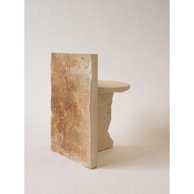 Vaga Chair in Moleanos Limestone by Rosana Sousa For Sale - Image 4 of 9