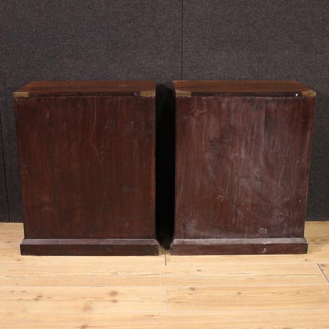 Wood 20th Century English Chests of Drawers, 1960s, Set of 2 For Sale - Image 7 of 13