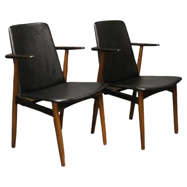Set of Rosewood Armchairs by Hans Olsen, 1960s For Sale