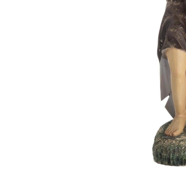 Religious Artist, Saint John the Baptist, 19th Century, Wood For Sale - Image 3 of 6