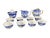 Chinoiserie Blue and White Tea Set 11 Pcs For Sale - Image 9 of 9