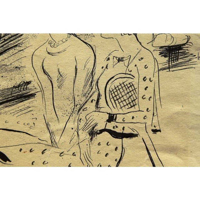 André Szenes, In the Storm of Time, 1920s, Ink on Paper For Sale - Image 9 of 16