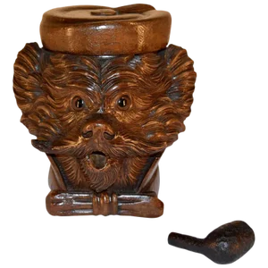 19th C Black Forest Carved Humidor