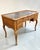 John Widdicomb Fine Wm. A. Berkey Figured Cherry Leather-Top Louis XV Style Writing Desk for John Widdicomb, Circa 1950 For Sale - Image 4 of 12