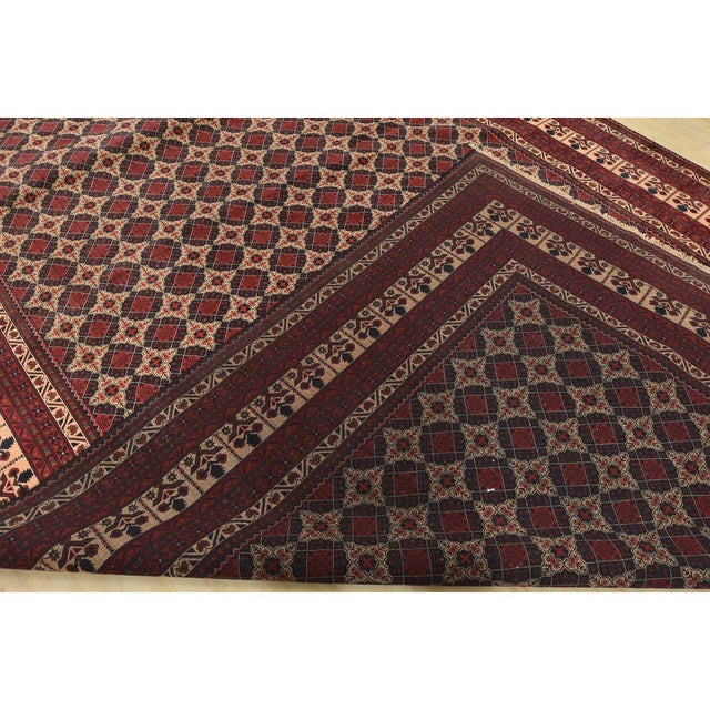 Turkmen Rug 9’10” X 19’5” Beige Wool Tribal Hand-Knotted Oriental Carpet For Sale - Image 14 of 15