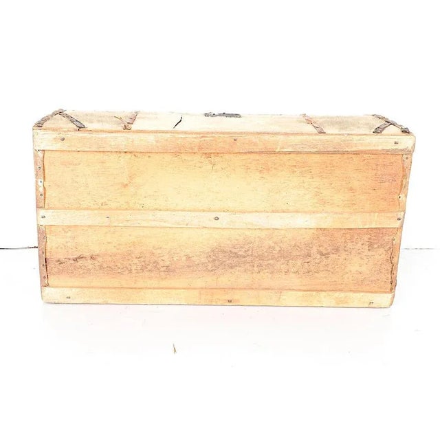 Authentic Antique 18th or Early 19th Century Georgian Studded Pony Skin Trunk/Coffee Table For Sale - Image 12 of 13