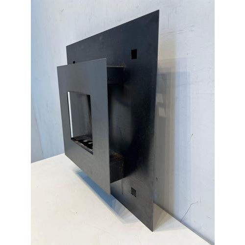 Modern Bio Ethanol Wall Fireplace in Stainless Steel For Sale - Image 3 of 8