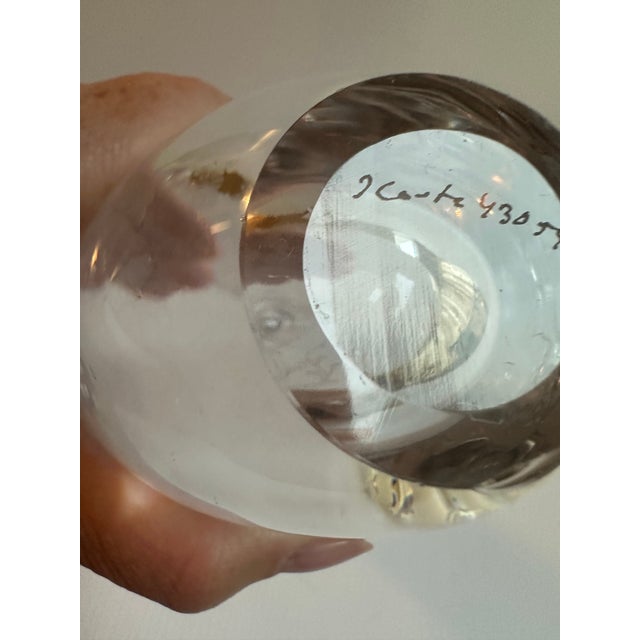 Vintage Kosta Boda Floral Edged 9.5" Tall Clear Crystal Vase is a beautifully crafted piece of decorative pottery and...